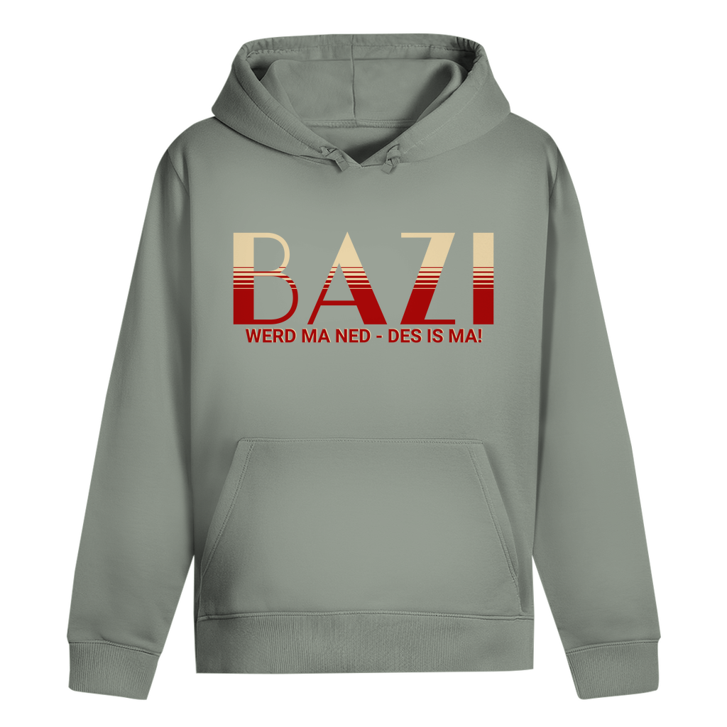 ST/ST Drummer Hoodie Bazi werd ma ned, des is ma - rot/beige