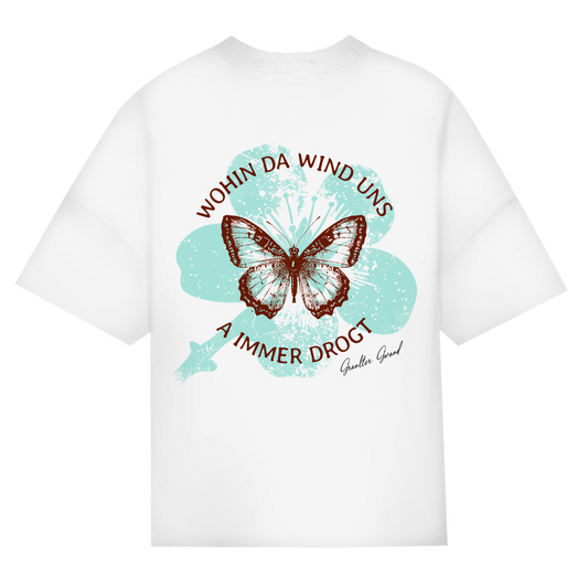 Bayerisches Oversize T-Shirt Frauen - Wohin da Wind uns a immer drogt - mint - Grantler Gwand
