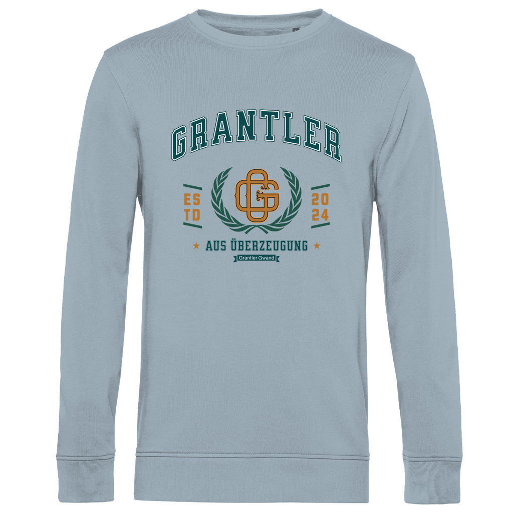 Herren Premium Bio Sweatshirt Grantler aus Überzeugung - grün/gold