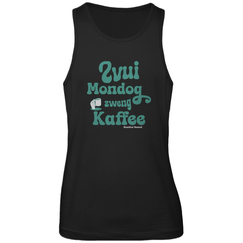 Bayerisches Herren Premium Tank Top Zvui Mondog, zweng Kaffee - grün - Grantler Gwand