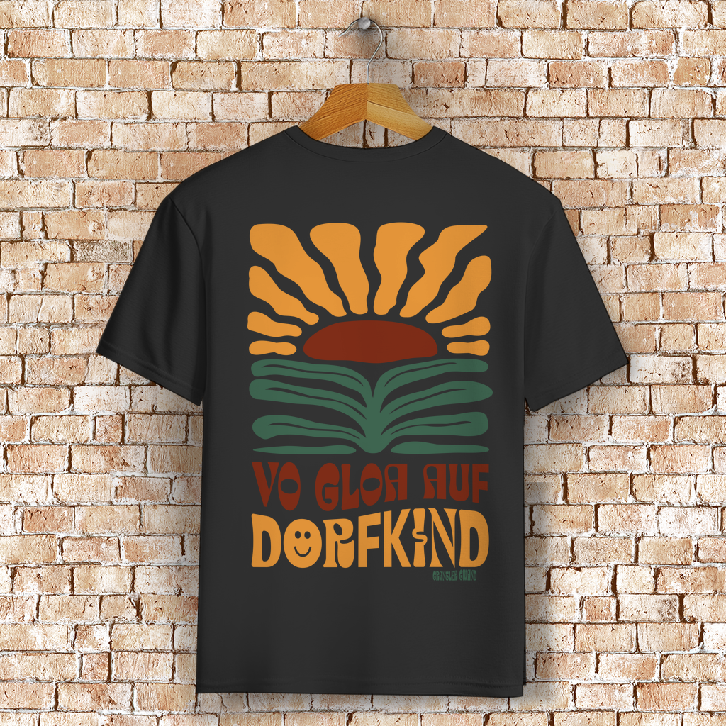 Bayerisches T-Shirt Unisex - Vo gloa auf Dorfkind - Grantler Gwand