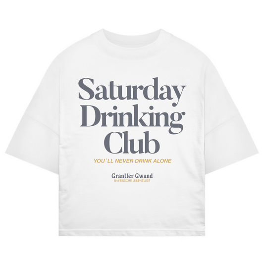 Bayerisches Oversize T-Shirt Unisex - Saturday Drinking Grau - Grantler Gwand