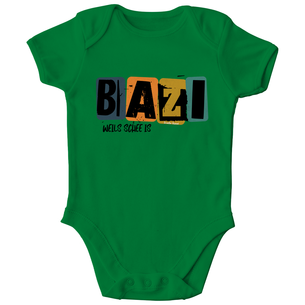 Bayerischer Bio Baby Body Bazi, weils schee is - Grantler Gwand