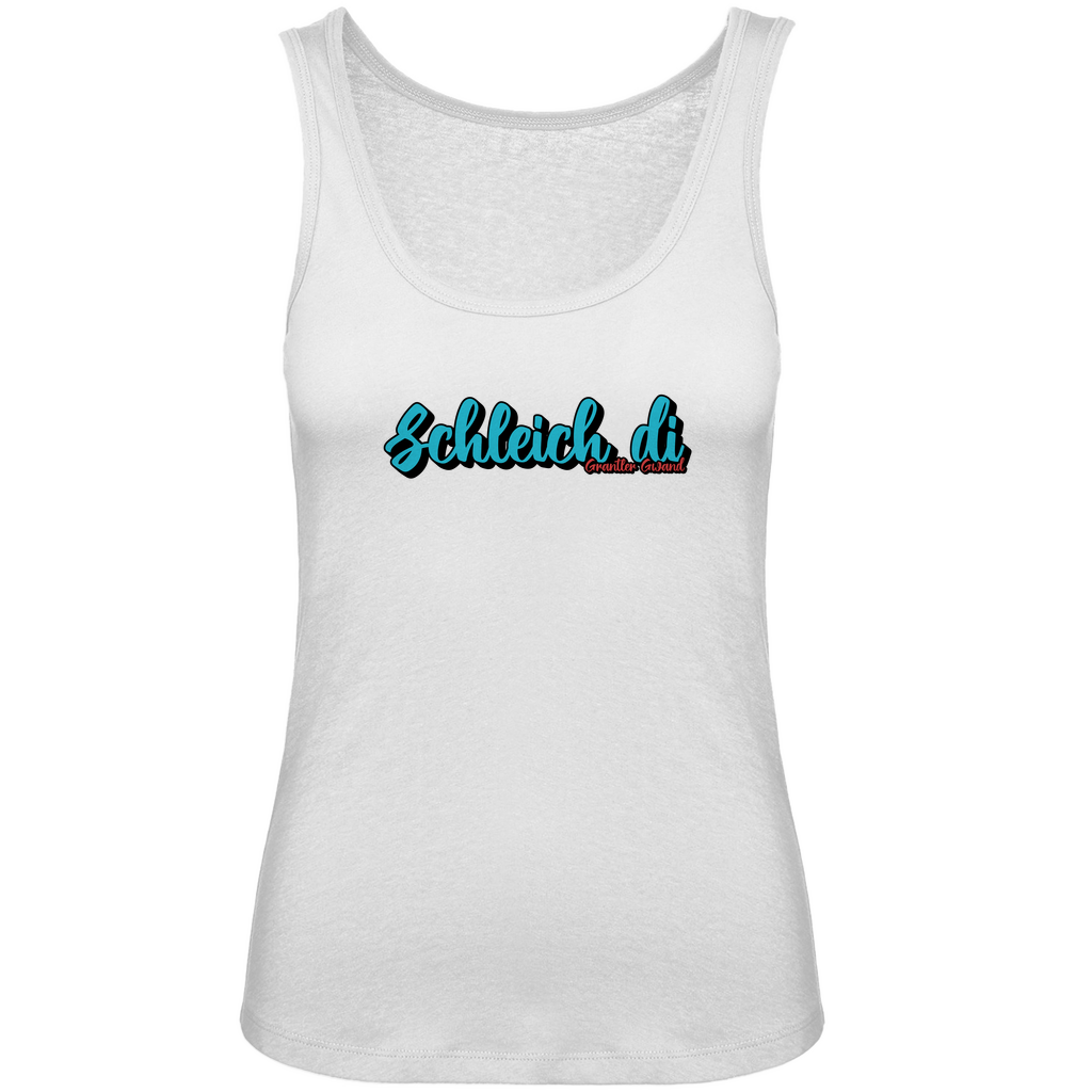 Bayerisches Damen Premium Organic Tank Top Schleich di - hellblau - Grantler Gwand