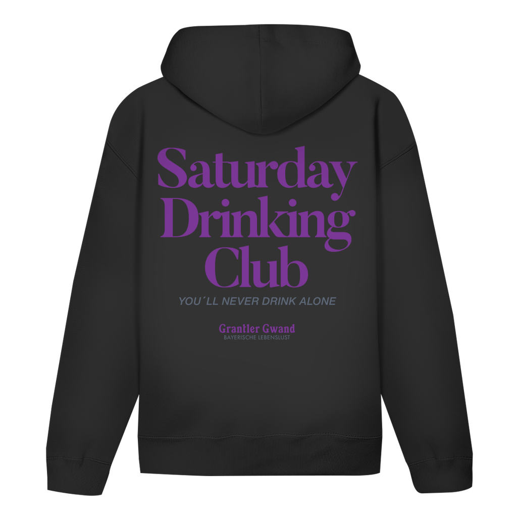 Bayerischer Hoodie Unisex - Saturday Drinking  Lila - Grantler Gwand