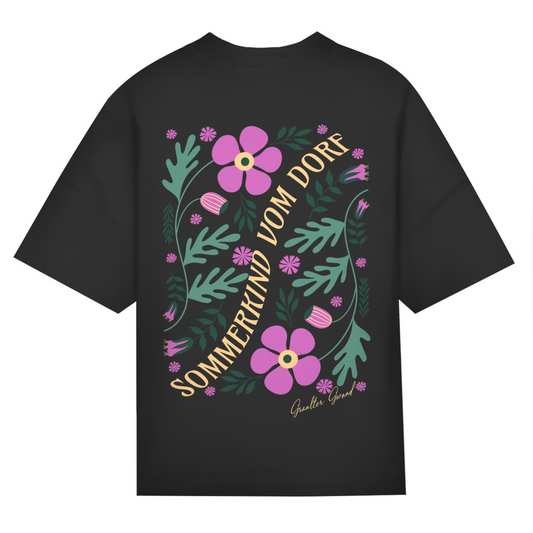 Bayerisches Oversize T-Shirt Frauen - Sommerkind vom Dorf - Grantler Gwand