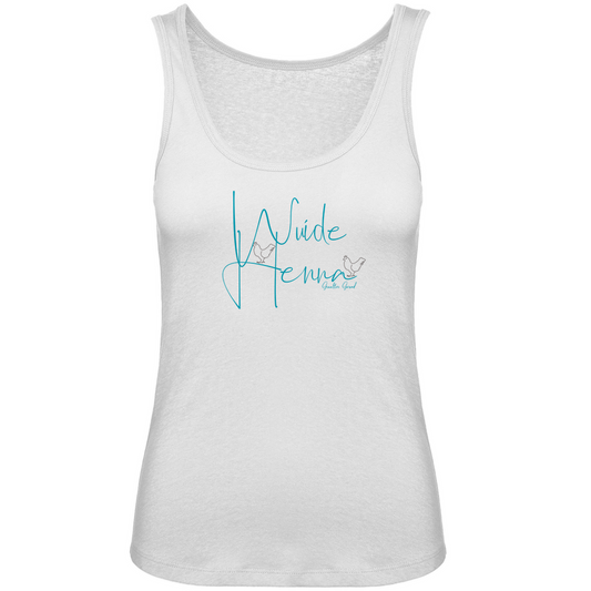 Bayerisches Damen Premium Organic Tank Top wuide Henna - blau - Grantler Gwand
