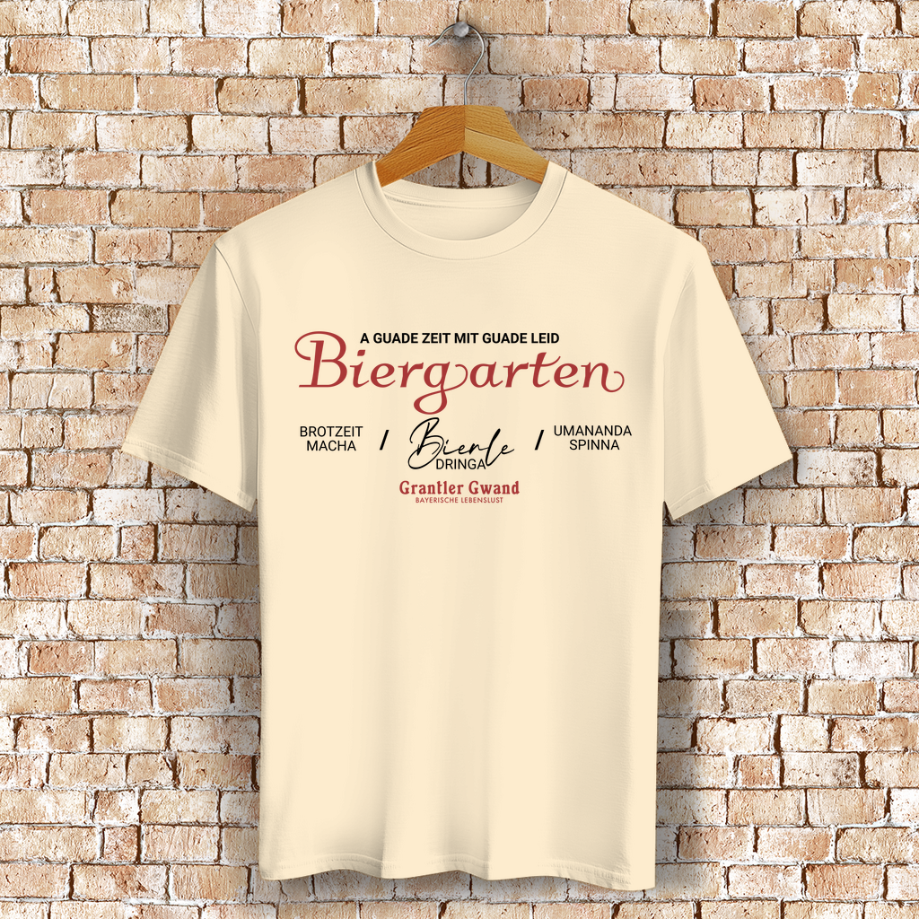 Bayerisches T-Shirt Unisex - A guade Zeit mit guade Leid - Grantler Gwand