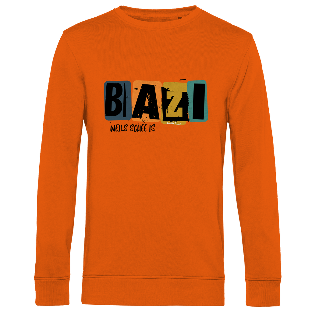 Herren Premium Bio Sweatshirt Bazi, weils schee is