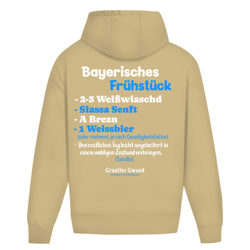 Bayerischer Heavy Oversize Hoodie Unisex - Bayerisches Frühstück - Grantler Gwand