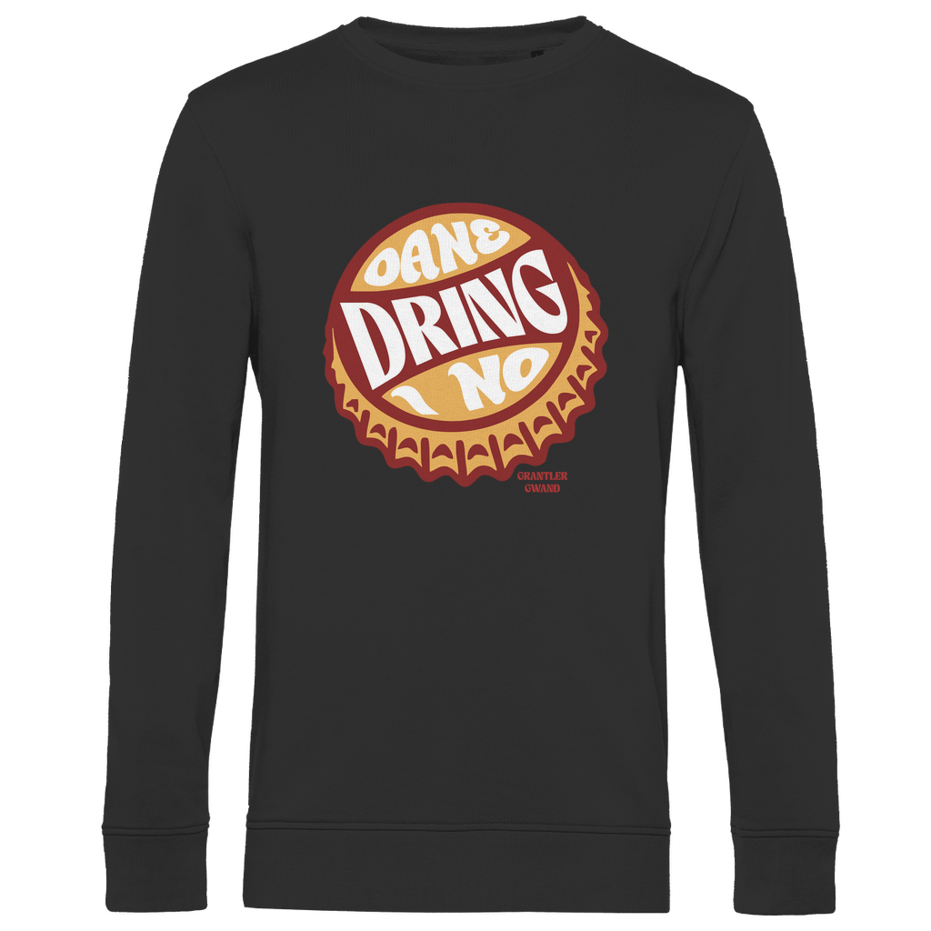 Herren Premium Bio Sweatshirt Oane dring i no - orange/rot