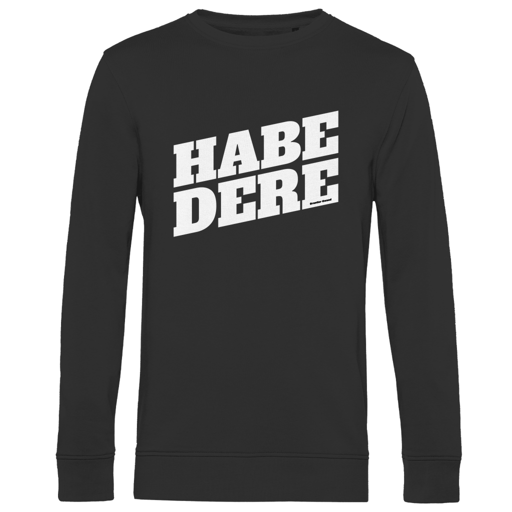 Herren Premium Bio Sweatshirt Habe dere - weiß