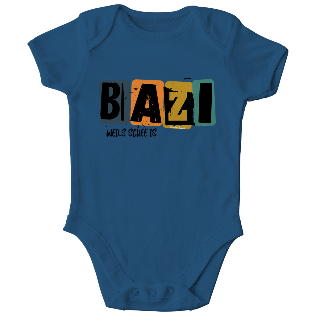 Bayerischer Bio Baby Body Bazi, weils schee is - Grantler Gwand