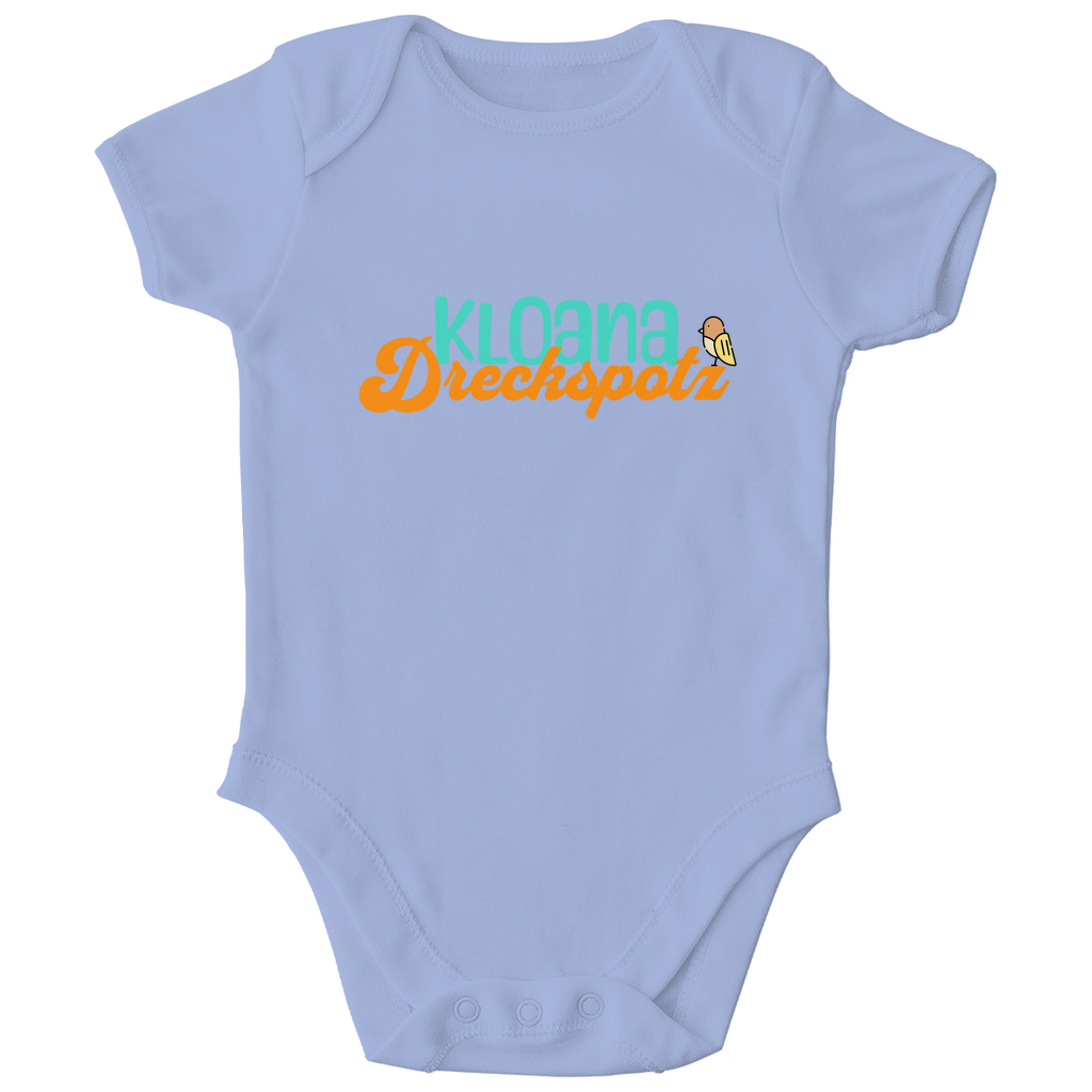 Bayerischer Bio Baby Body kloana Dreckspotz - grün - Grantler Gwand