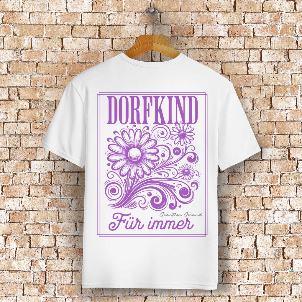 Bayerisches T-Shirt Unisex - Dorfkind für immer - Grantler Gwand