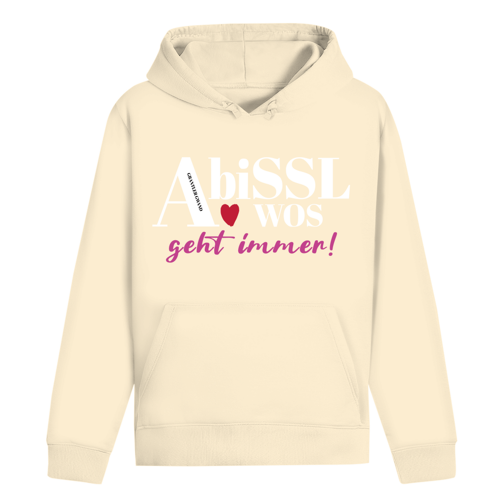 Bayerischer Damen Hoodie - A bissl wos geht immer - pink - Grantler Gwand