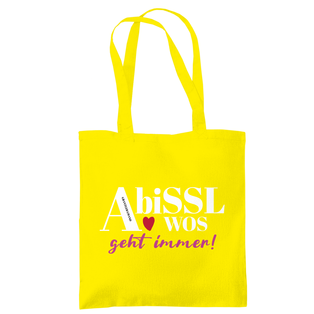 Bayerische Tragetasche A bissl wos geht immer - pink - Grantler Gwand