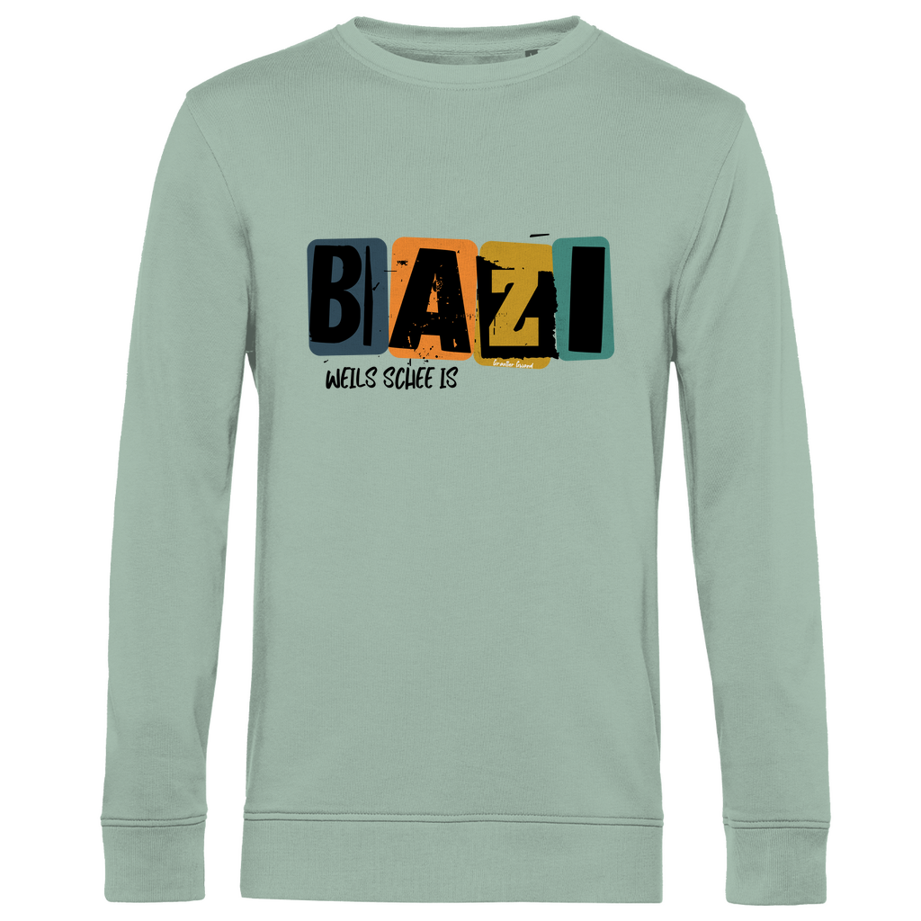 Herren Premium Bio Sweatshirt Bazi, weils schee is