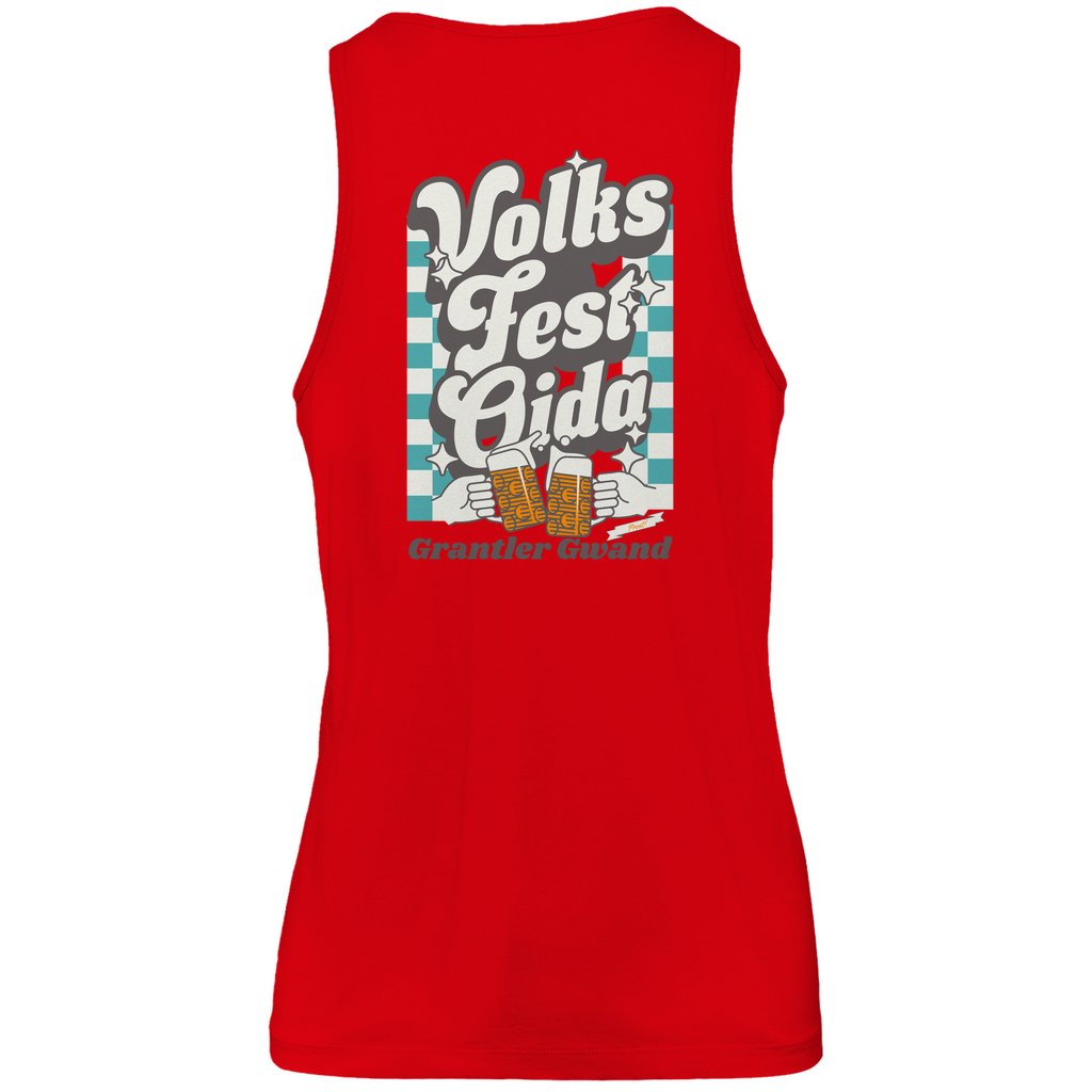 Bayerisches Herren Premium Tank Top Volksfest Oida - Grün - Grantler Gwand - Front- und Backprint