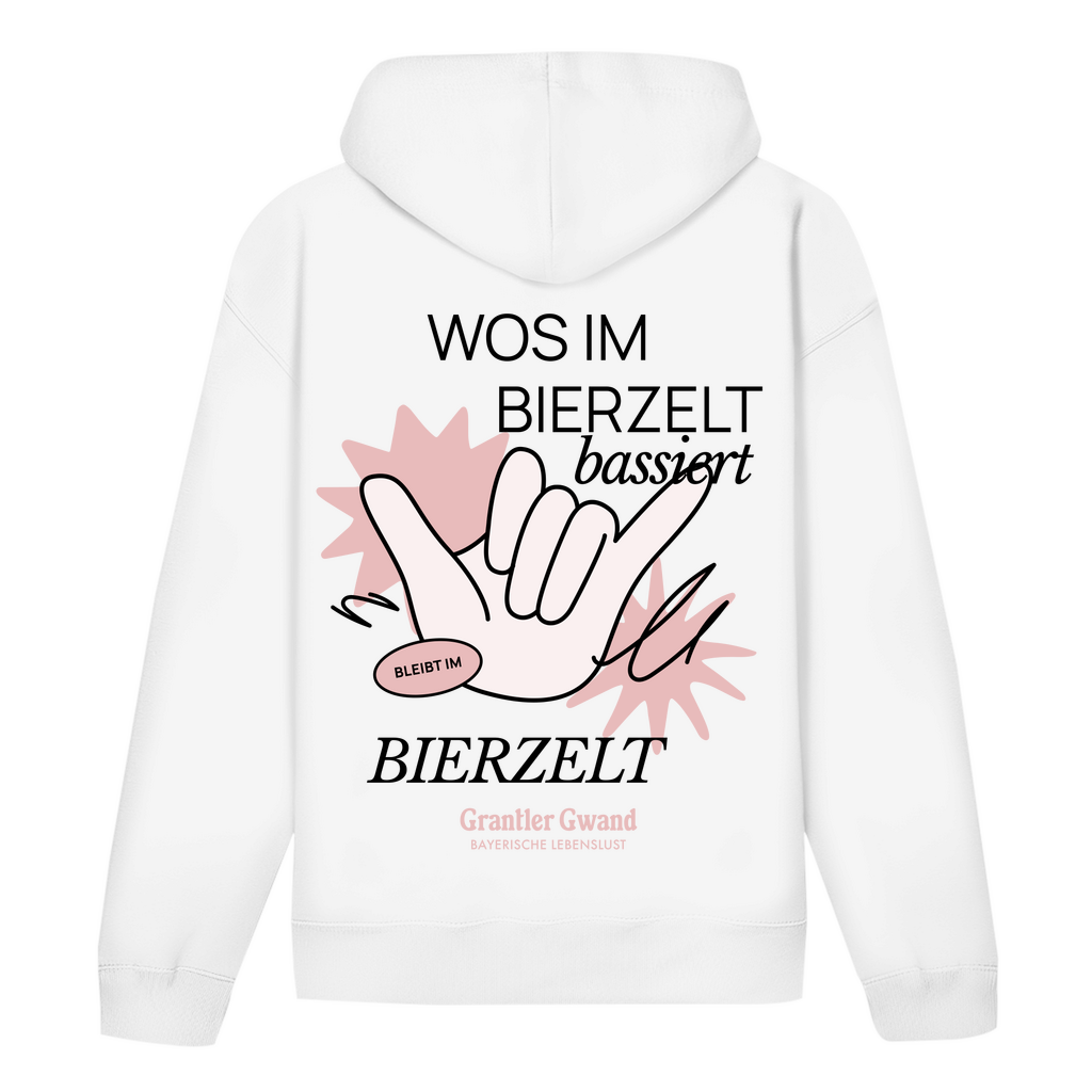 Bayerischer Hoodie Unisex - Wos im Bierzelt bassiert - Grantler Gwand