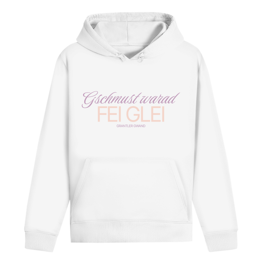 Bayerischer Damen Hoodie - Gschmust warad fei glei - lila - Grantler Gwand