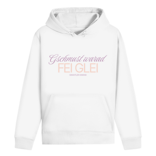 Bayerischer Damen Hoodie - Gschmust warad fei glei - lila - Grantler Gwand