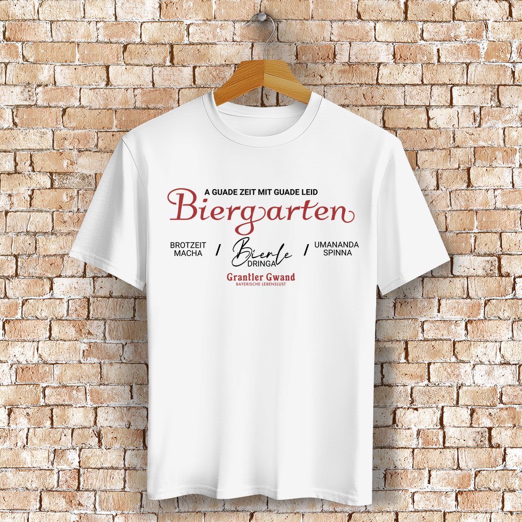 Bayerisches T-Shirt Unisex - A guade Zeit mit guade Leid - Grantler Gwand