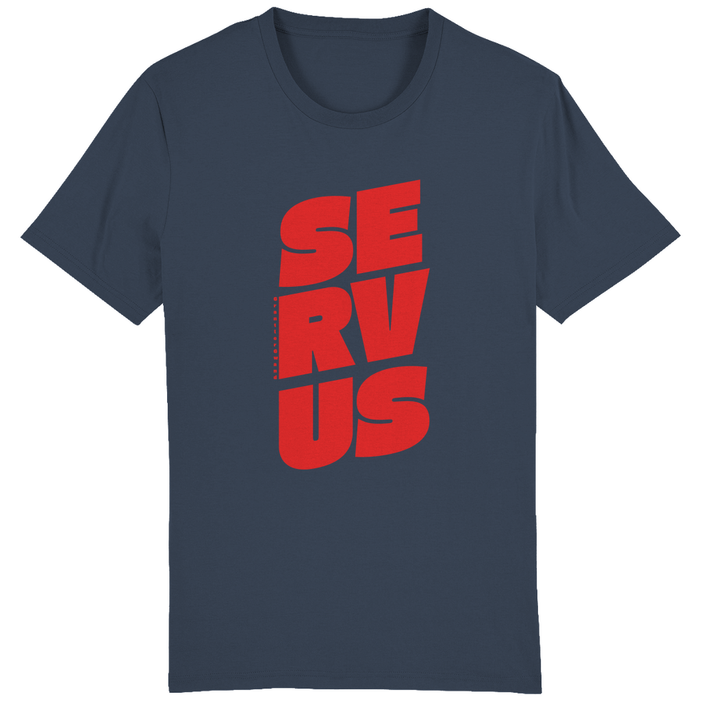 Bayerisches Herren T-Shirt Servus - rot - Grantler Gwand