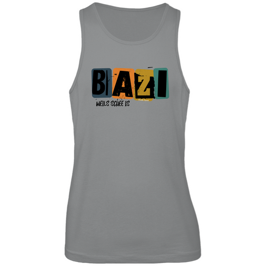 Bayerisches Herren Premium Tank Top Bazi, weils schee is - Grantler Gwand