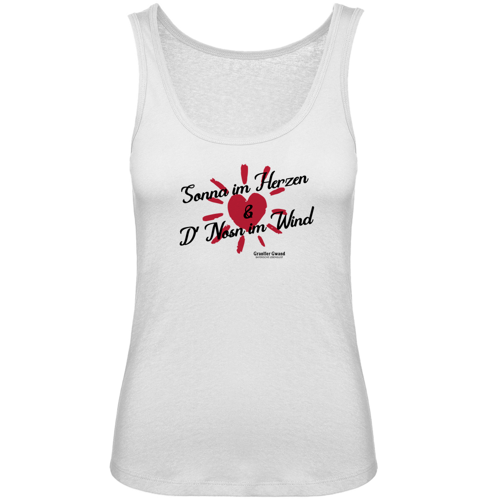 Bayerisches Damen Premium Organic Tank Top - Sonna im Herzen - Grantler Gwand