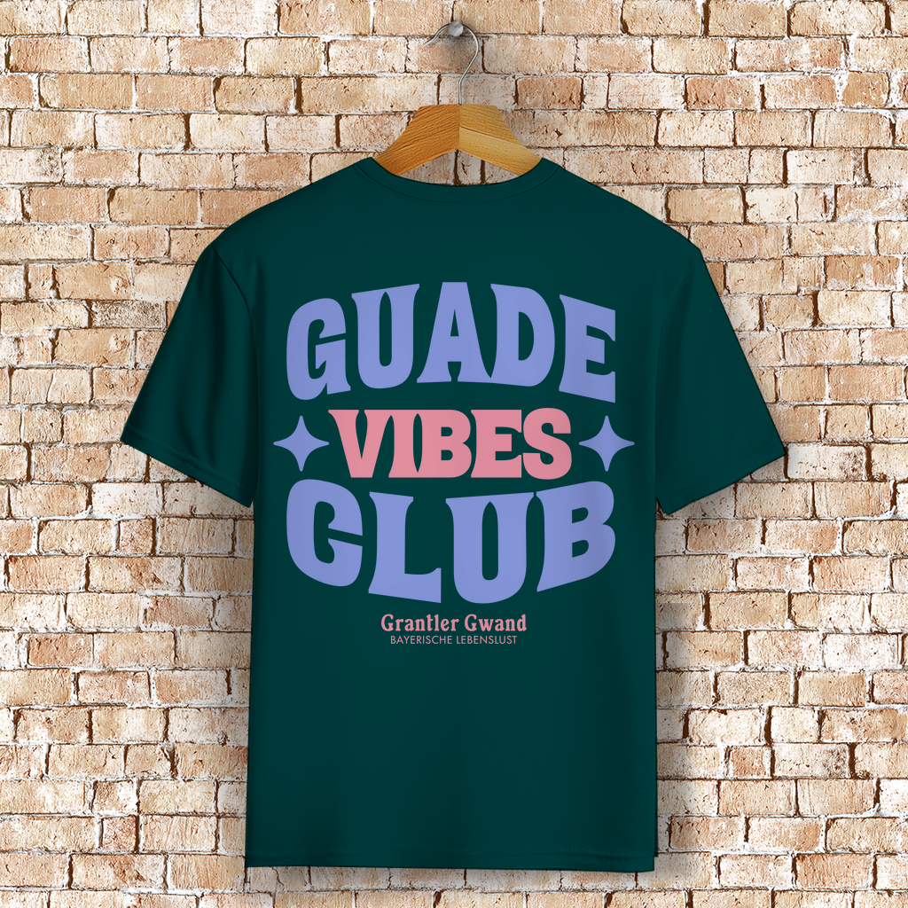 Bayerisches T-Shirt Unisex - Guade Vibes Club - Grantler Gwand