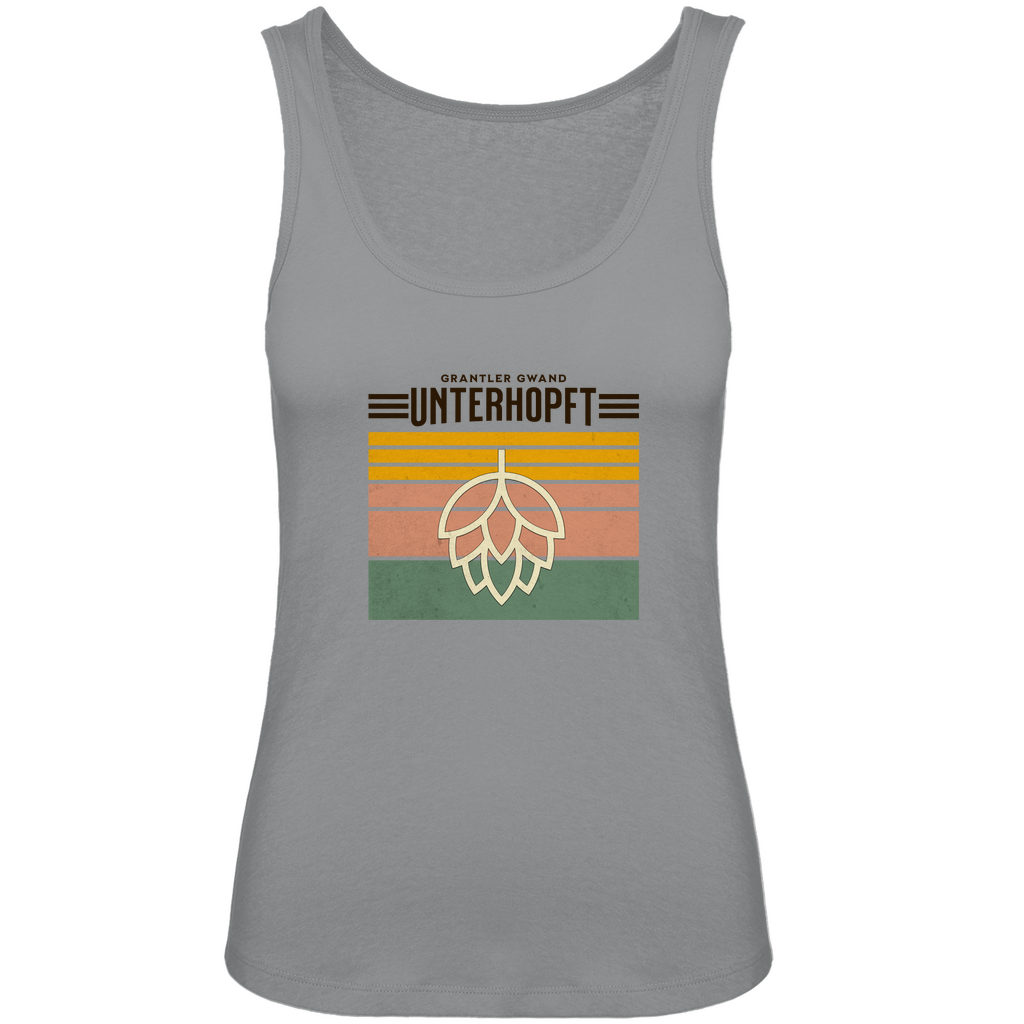 Bayerisches Damen Premium Organic Tank Top Unterhopft - schwarz - Grantler Gwand
