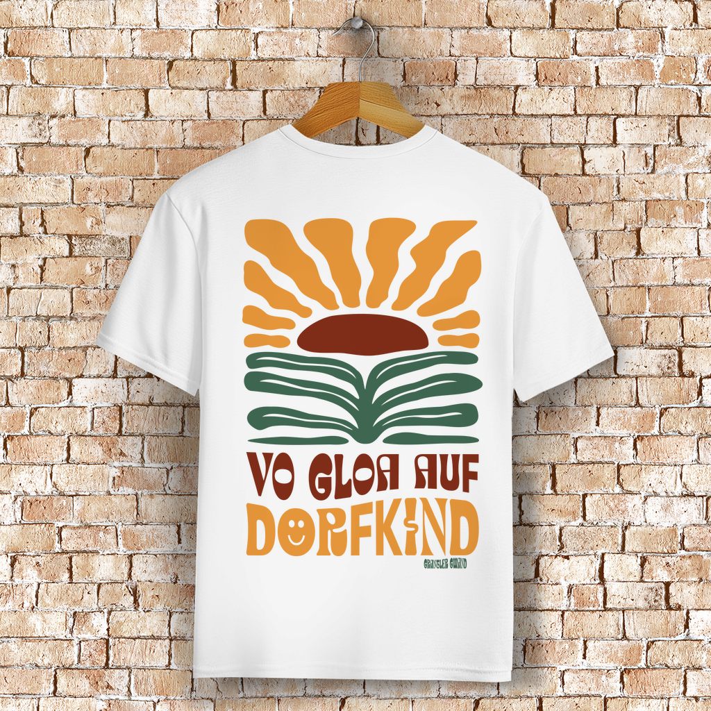 Bayerisches T-Shirt Unisex - Vo gloa auf Dorfkind - Grantler Gwand