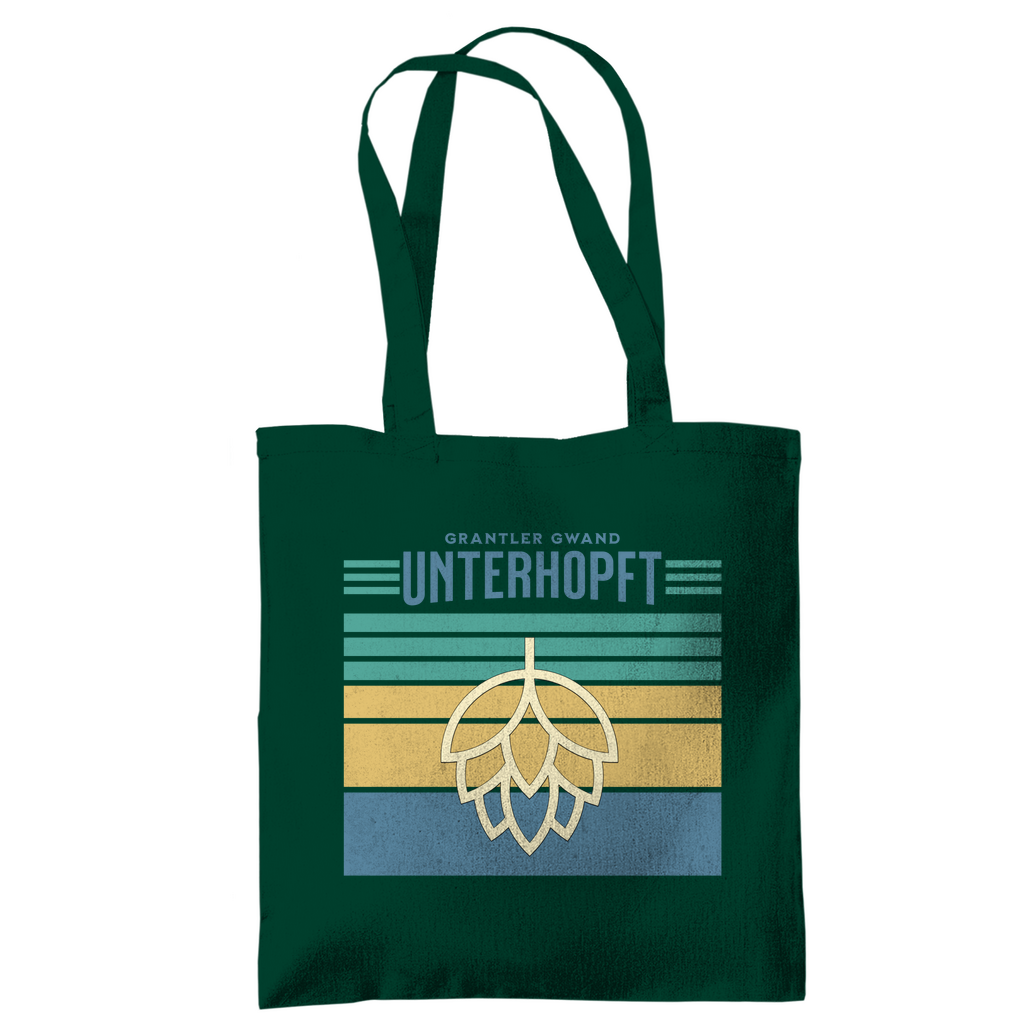 Bayerische Tragetasche - Unterhopft - blau - Grantler Gwand