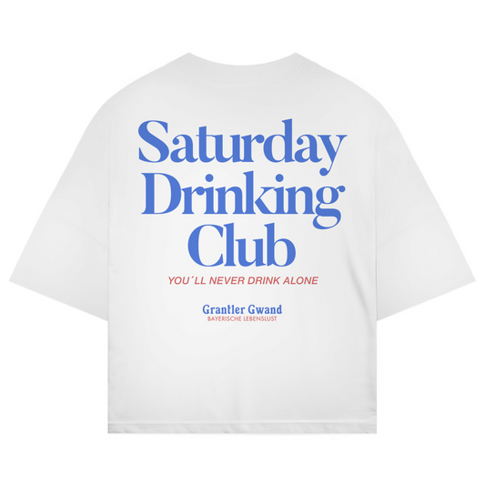 Bayerisches Oversize T-Shirt Unisex - Saturday Drinking Blau - Grantler Gwand