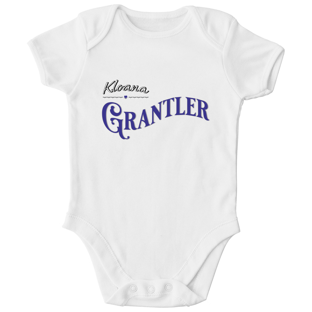 Bayerischer Bio Baby Body kloana Grantler - weiß - Grantler Gwand