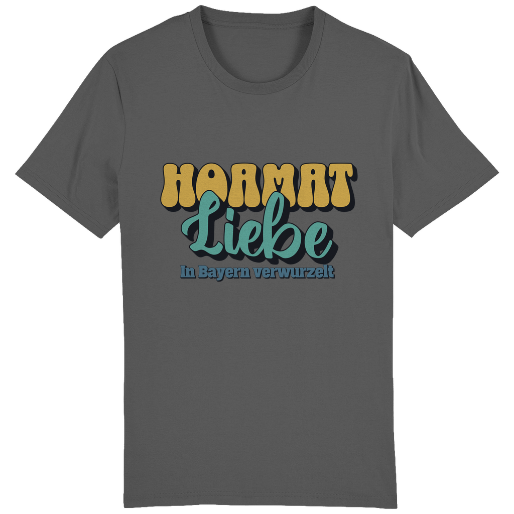 Bayerisches Herren T-Shirt Hoamat Liebe -gold/grün - Grantler Gwand