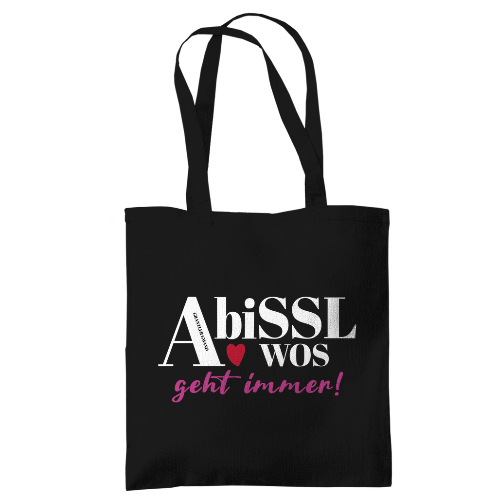 Bayerische Tragetasche A bissl wos geht immer - pink - Grantler Gwand