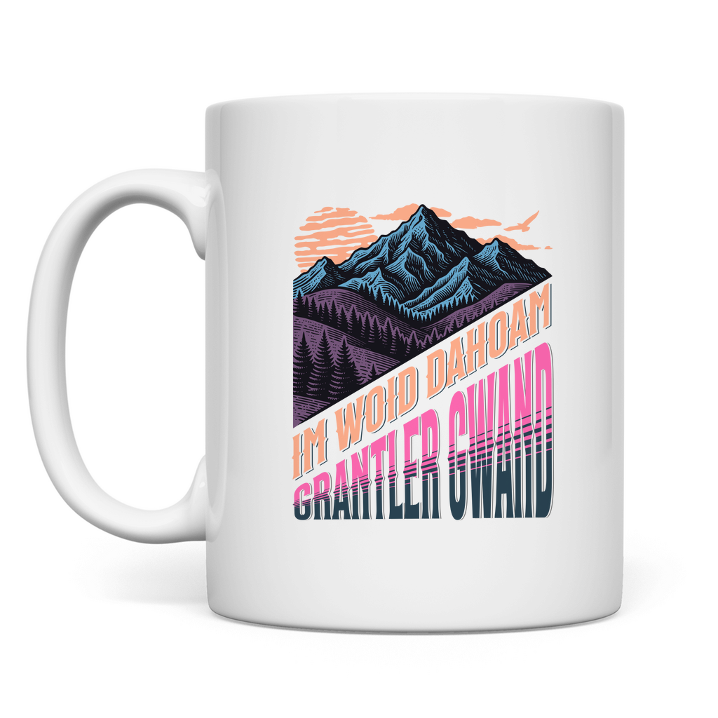 Tasse Im Woid dahoam - pink