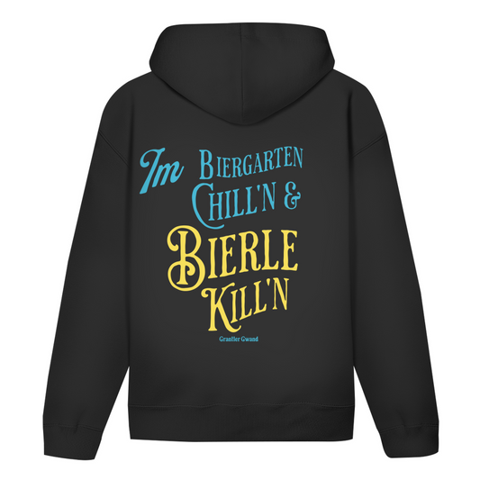Bayerischer Hoodie Unisex - Im Biergarten chill´n & Bierle killn - Grantler Gwand