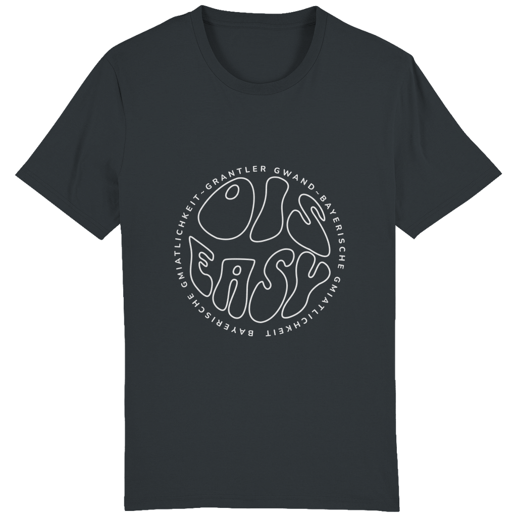 Bayerisches Herren T-Shirt Ois Easy - weiß - Grantler Gwand