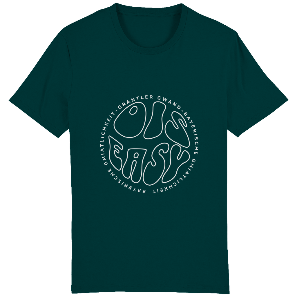 Bayerisches Herren T-Shirt Ois Easy - weiß - Grantler Gwand