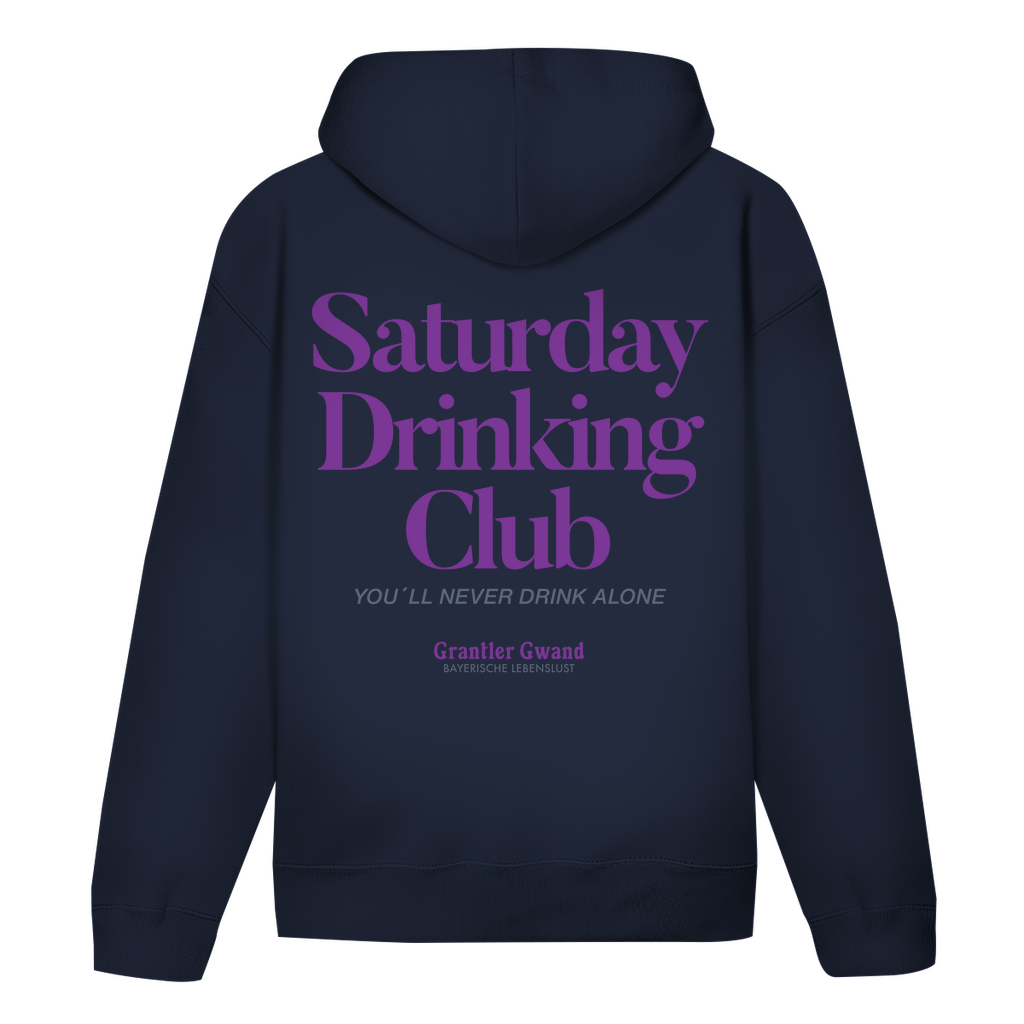 Bayerischer Hoodie Unisex - Saturday Drinking  Lila - Grantler Gwand