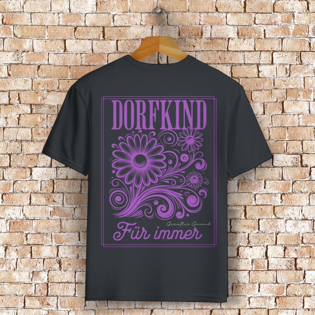 Bayerisches T-Shirt Unisex - Dorfkind für immer - Grantler Gwand