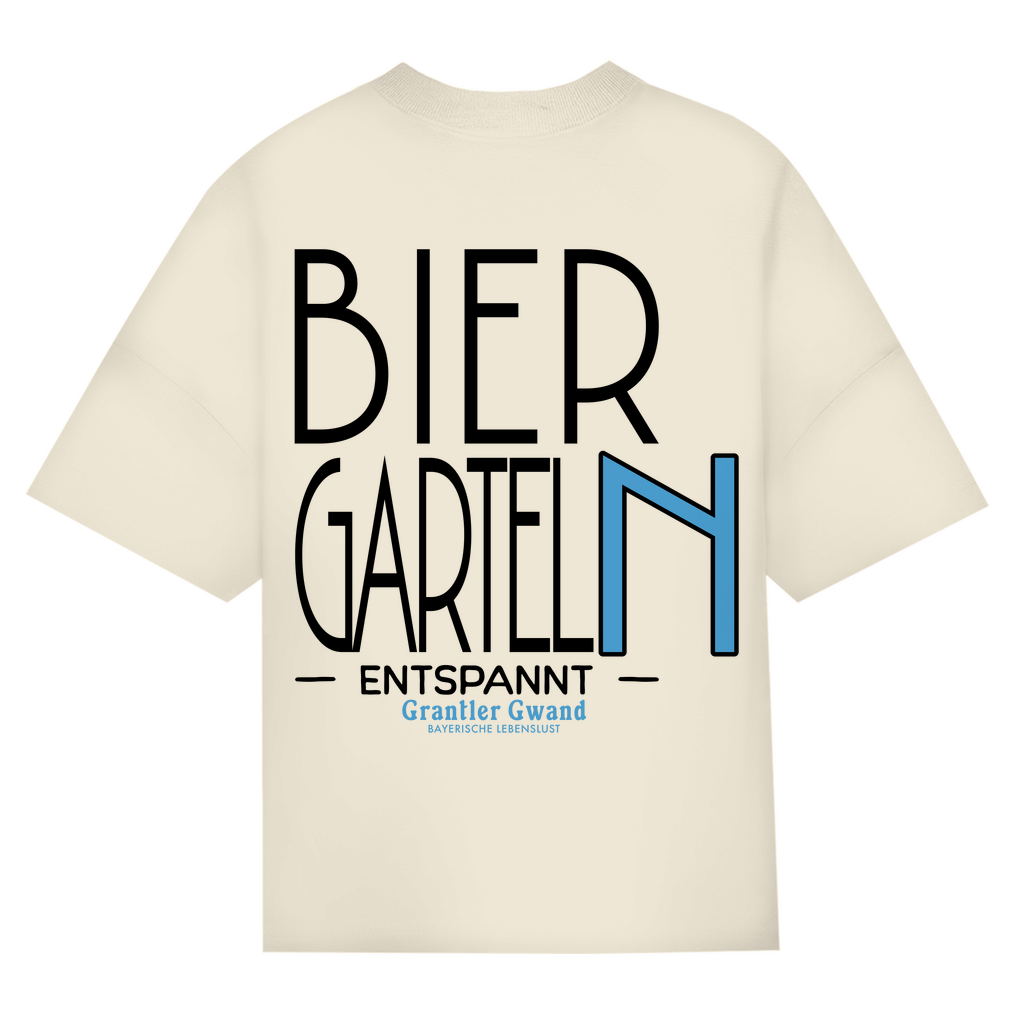 Bayerisches Oversize T-Shirt Unisex - Biergarteln entspannt - Grantler Gwand