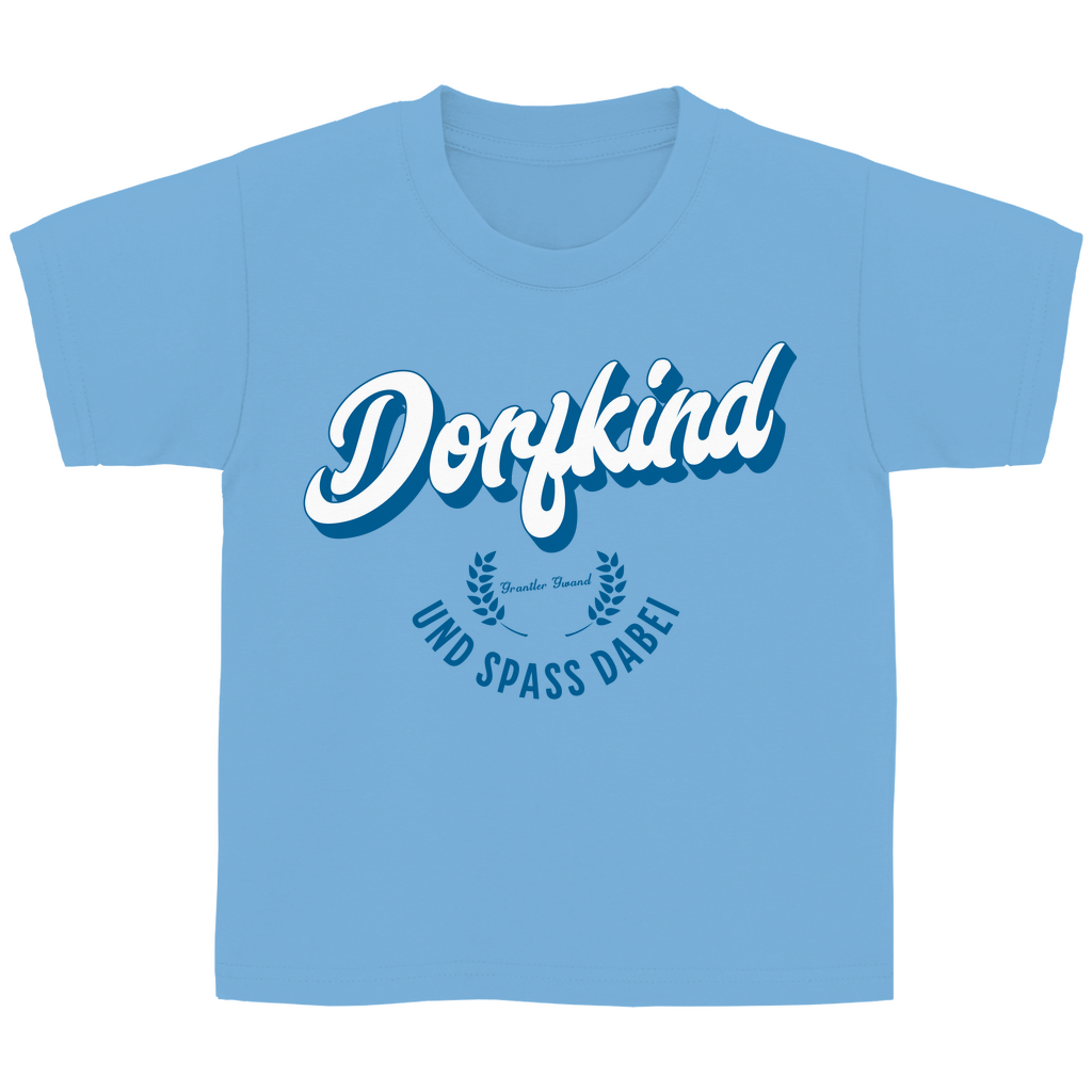 Bayerisches Kinder T-Shirt - Dorfkind und Spaß dabei - Grantler Gwand