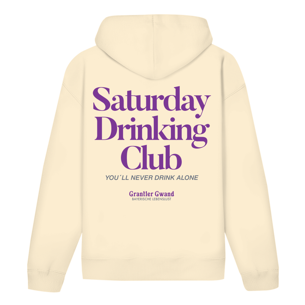 Bayerischer Hoodie Unisex - Saturday Drinking  Lila - Grantler Gwand