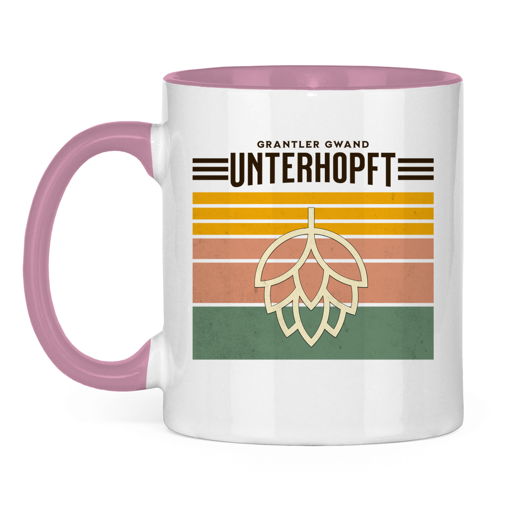 Tasse zweifarbig Unterhopft - schwarz