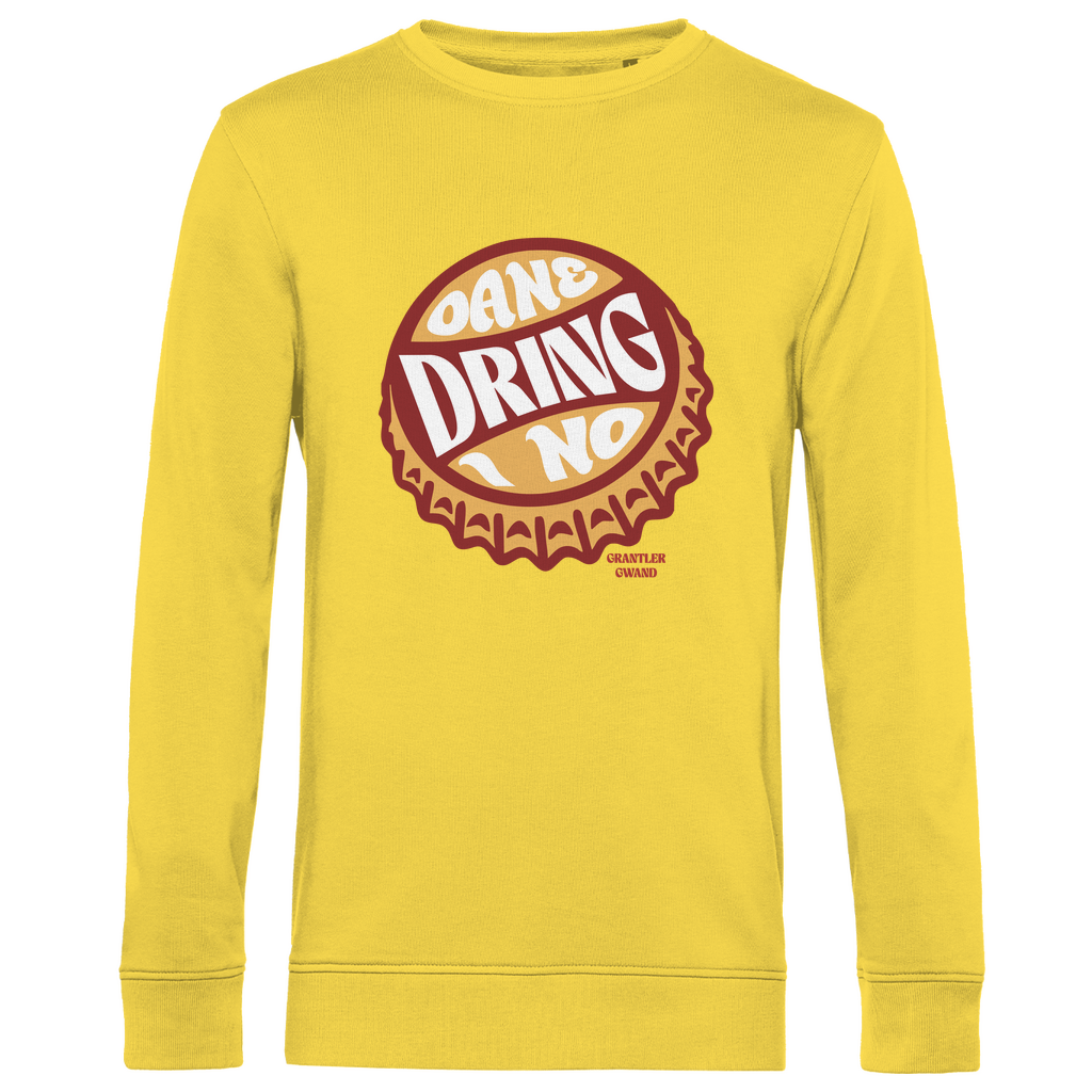 Herren Premium Bio Sweatshirt Oane dring i no - orange/rot
