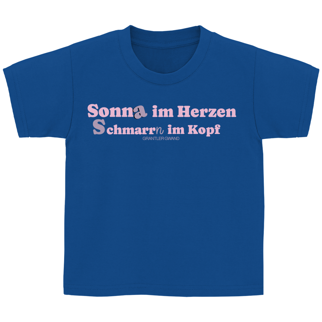 Bayerisches Kinder T-Shirt - Sonna im Herzen - Grantler Gwand